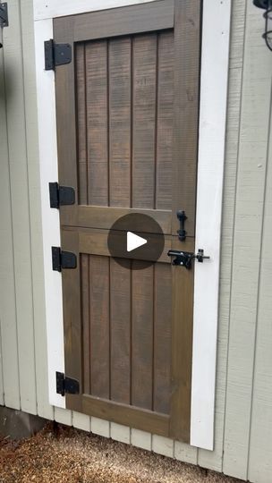 2.9K views · 445 reactions | The semi-Dutch door 🙌🏼✨  This style door will go on every coop I build from here on out. Aside from maybe the wallpaper, it’s my favorite feature and is incredibly functional.  If you want this door for your coop, the plans are in my bio! ✨  #chickencoop #backyardchickens #backyardflock #chickenkeeping | Brittni Poisson | Design, DIY & Chickens | Ziggy Alberts · THE SUN & THE SEA (Instrumental Version) Fancy Chicken Coop Designs, Dutch Door Chicken Coop, Chicken Coop Door Ideas, Chicken Coop Door, Fancy Chicken Coop, Dutch Doors Diy, Front Door With Screen, Chicken Coop Garden, Fancy Chickens