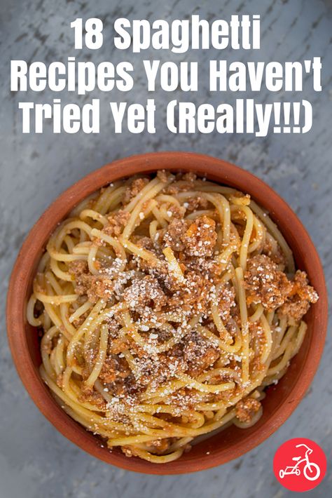 18 Spaghetti Recipes You Haven't Tried Yet (Really!!!) Spaghetti Variations, Spaghetti Meals, Pasta Salad For Kids, Pasta Recipes For Kids, Albany Georgia, Pancetta Recipes, Kitchen Aid Recipes, Pizza Dinner, Spaghetti Dinner