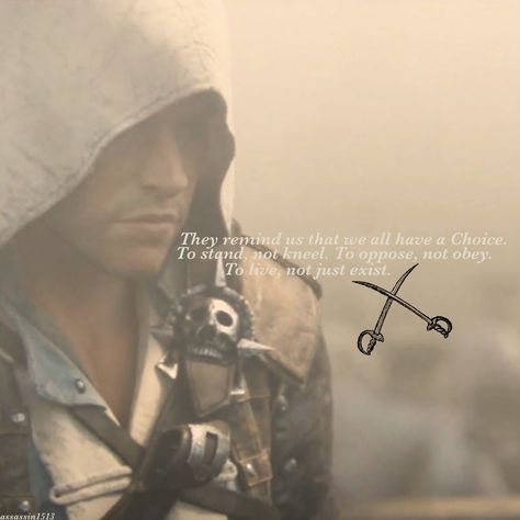 Edward James Kenway.... Halo Quotes, Soldier Quotes, Edward Kenway, Assassins Creed 4, Edwards Kenway, All Assassin's Creed, Assassins Creed Series, Assassins Creed Art, Warrior Quotes