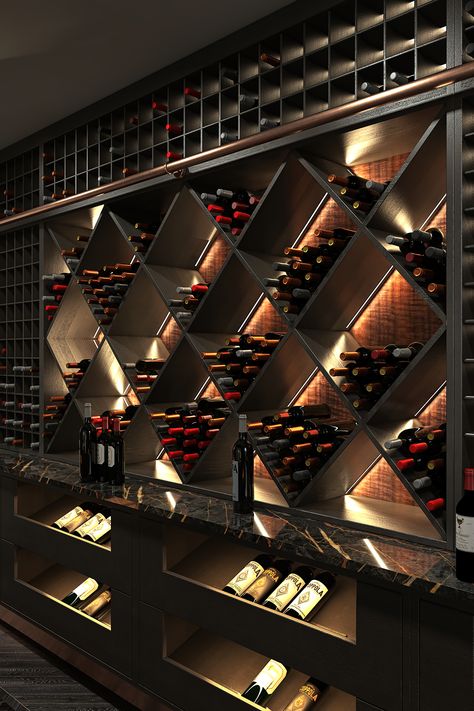 Liquor Store Design Interiors Luxe, Home Wine Bar Design, Wine Rooms In House Modern, Wine Store Design Shop Interiors, Bar Interior Design Home, Wine Display Ideas, Home Bar Aesthetic, Wine Cave Design, Wine Bar Interior Design