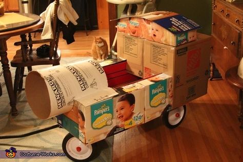 Wagon Train Costume, Thomas The Train Wagon Diy, Train Wagon Diy, Train Wagon, Thomas Costume, Wagon Halloween Costumes, Wagon Costume, Train Costume, Boys Halloween Costumes Diy