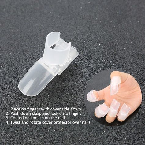 10Pcs/set Finger Nail Protector Tips To Keep New-made Polished Nail Away From 615412328408  eBay Nail Protector, Nail Types, Nail Tips, Nail Polish, Nails