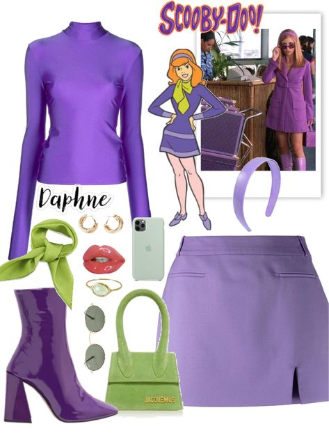 Daphne Blake Costumes, Scooby Doo Costumes, Daphne Costume, جوني ديب, Daphne And Velma, Movie Inspired Outfits, Pretty Halloween Costumes, Daphne Blake, Looks Pinterest