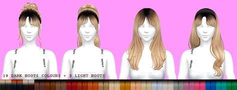 Daylife Sims, Highlights Chunky, Dark Roots Ombre, Black And Blonde Ombre, Dark Roots Hair, Sims 4 Cc Furniture Living Rooms, Sims 4 Anime, Cc Furniture, Instagram Goals