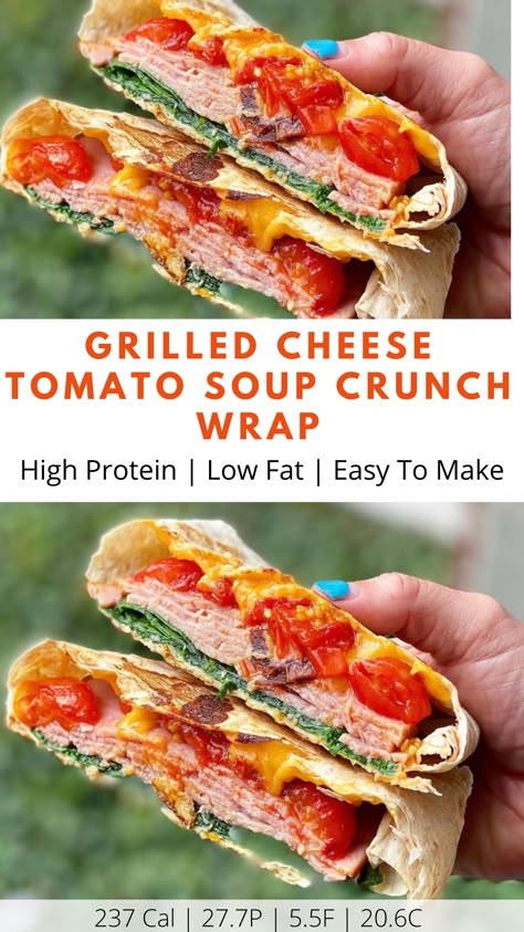 Macro Friendly Supper Ideas, Crunch Wrap Recipes, Macro Wraps, Macro Friendly Wrap Recipes, Healthy Crunchwrap, Chili Cheese Crunchwrap, Cheap Macro Friendly Meals, Macro Lunch, Macro Friendly Wraps