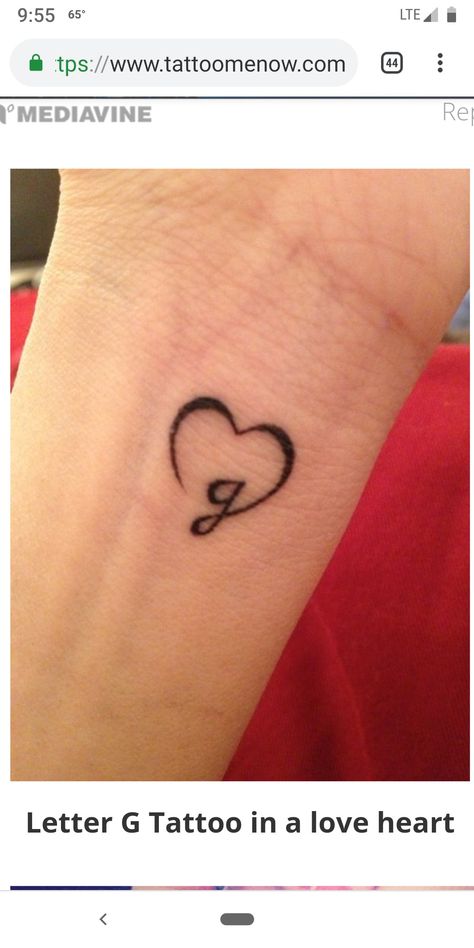 G With A Heart Tattoo, Letter G Tattoo Ideas, Small Remembrance Tattoos Simple, Heart Tattoo With Initials, Heart Initial Tattoo, G Heart Tattoo, Tator Tot Casserole Recipe Easy, Tatoos Men Ideas, Tator Tot Egg Casserole