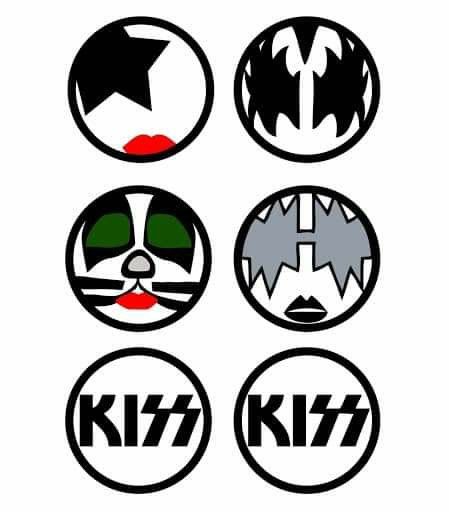 Kiss Band Makeup, Band Symbols, Festa Rock Roll, Banda Kiss, Kiss Party, Kiss Logo, Kiss Tattoos, Birthday Kiss, Kiss Face