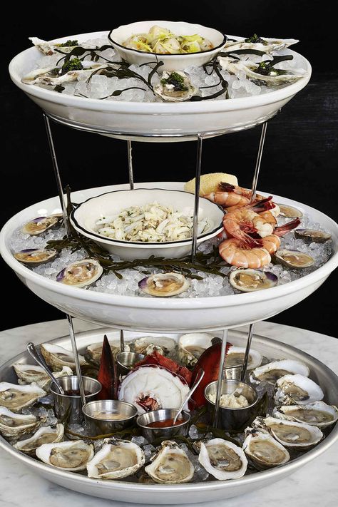 Seafood Tower, Best Oysters, Raw Oysters, Oyster House, Seafood Platter, Raw Bars, Oyster Bar, Tiered Trays, Seafood Restaurant