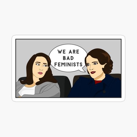 Get my art printed on awesome products. Support me at Redbubble #RBandME: https://www.redbubble.com/i/sticker/Fleabag-We-Are-Bad-Feminists-Comic-Illustration-by-tremendoustees/66683618.EJUG5?asc=u Bad Feminist, Funny Laptop Stickers, Whatsapp Stickers, Notes Style, Scrapbook Stickers Printable, Comic Illustration, Cool Stickers, Scrapbook Stickers, Printable Stickers