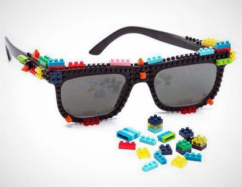 LEGO-inspired sunnies for summer. Lego Gifts, Social Design, Summertime Fun, Cool Sunglasses, Gift Boutique, Cool Stuff, Up Girl, Cool Gadgets, Oakley Sunglasses