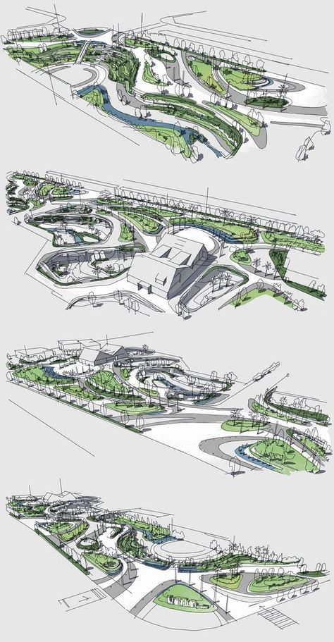 Landscape Masterplan Drawing, Masterplan Concept, Kaufmann House, Landscape Architecture Park, Interior Architecture Sketch, Masterplan Architecture, Landscape Architecture Plan, Landscape And Urbanism Architecture, Urban Design Architecture