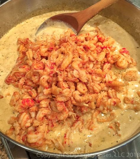 Louisiana Cream Sauce, After Boil Crawfish Pasta, Crawfish And Andouille Pasta, Crawfish Fries Recipe, Crawfish Mashed Potatoes, Louisiana Crawfish Recipes, Crawfish Julie Recipe, Crawfish Stuffed Chicken, Dinner Ideas With Crawfish Tails