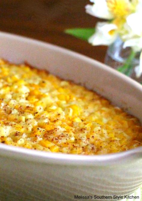 Creamed Corn Recipe With Cream Cheese, Corn Recipe With Cream Cheese, Corn Souffle Recipe, Corn Soufflé Recipe, Easy Corn Pudding, Creamed Corn Casserole, Creamed Corn Casserole Recipe, Corn Pudding Casserole, Corn Souffle