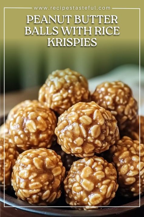 These Peanut Butter Balls with Rice Krispies are the perfect combination of creamy peanut butter, crunchy Rice Krispies, and a rich chocolate coating. Easy to make and utterly delicious, these treats are perfect for snacking, gifting, or sharing at parties! Peanut Butter Rice Krispie Balls, Rice Krispie Balls, Crunchy Rice, Peanut Butter Rice Krispie Treats, Chocolate Rice Krispies, Peanut Butter Crunch, Butter Balls, Dessert Bar Recipe, Butter Rice