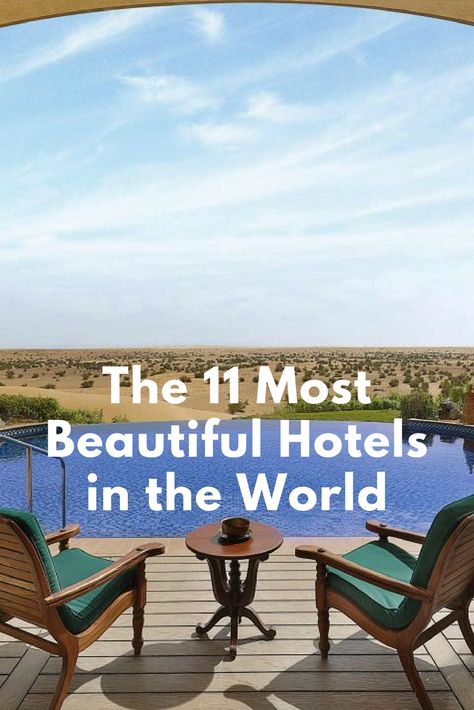 The 11 most beautiful hotels in the world. Luxury Resort Hotels, Jim Corbett, Unique Hotels, Mountain Lodge, Best Resorts, Vacation Resorts, Top Hotels, Beautiful Hotels, Beautiful Places To Travel