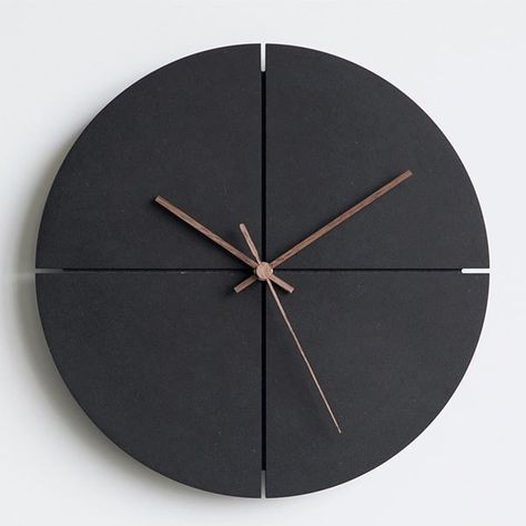 Wall Clock Hanging, Living Room Wall Clock, Daily Schedules, Minimalist Clocks, Minimalist Wall Clocks, Living Room Clocks, Wall Clocks Living Room, Black Clocks, Wall Watch