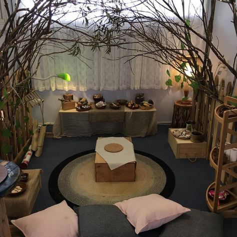 Playground Ideas Preschool, Natural Playground Ideas, Reading Corner Classroom, Reggio Emilia Classroom, Cosy Reading Corner, Curiosity Approach, Reggio Inspired Classrooms, Classroom Goals, Reggio Classroom