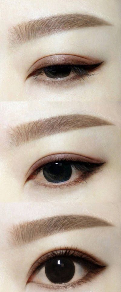 Korean Eyebrows, Teknik Makeup, Makeup Ulzzang, Straight Eyebrows, Mekap Mata, Korean Makeup Tutorials, Make Up Tutorials, Korean Eye Makeup, Ulzzang Makeup