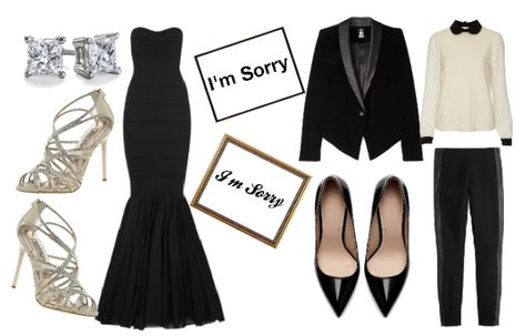 Formal Apology Costume, Color Me Courtney, Oh The Irony, Easy Diy Costumes, Black Dress Formal, Diy Costumes, Costumes For Women, Holiday Ideas, Color Me