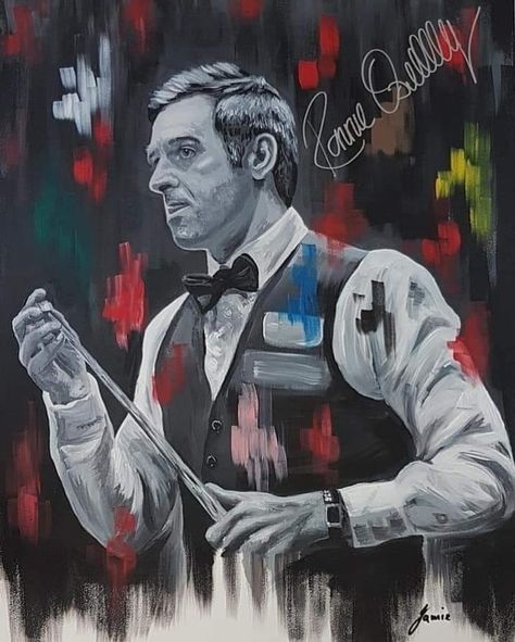 Ronnie Sullivan, Edward Aesthetic, Billard Club Design, Snooker Aesthetic, Snooker Wallpaper, Pool Hall Decor, Billard Room Artwork, Ronnie O'sullivan Wallpaper, Billiard Wallpaper