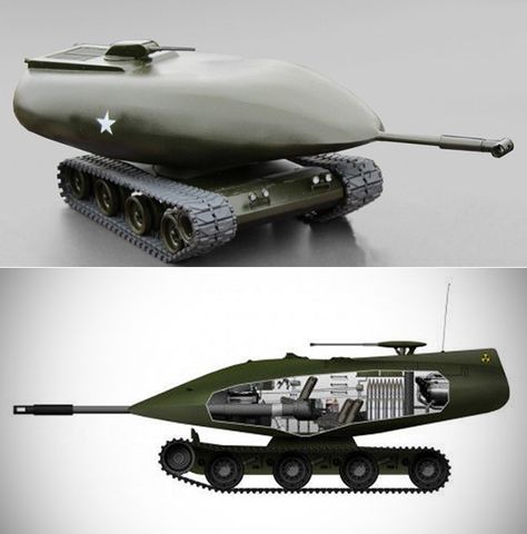 not ww2, but a 1950's plan for an atomic powered tank that fired nuclear tipped shells...crazy Weird Tanks, Ww1 Tanks, A 10 Warthog, Aviation Decor, Tank Armor, Armoured Personnel Carrier, Ww2 Tanks, Military Modelling, World Of Tanks