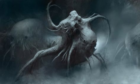 ArtStation - Mist Monster, Ari Targownik Mist Monster, The Mist, Fantastic Four, Creature Concept, Mist