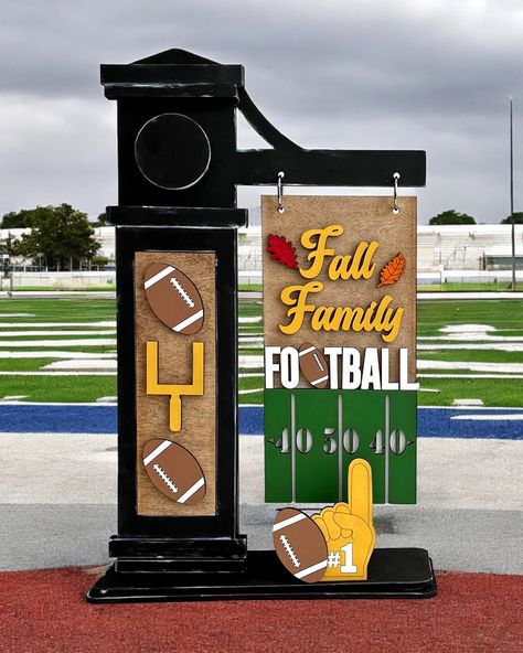 🏈 Football Interchangeable Post Sign 🏈 Get ready to show off your love for the game with this Football Interchangeable Post Sign! Perfect for football season, this design lets you create a personalized, eye-catching display for your home or tailgate party. Order yours now - click on link! Family Football, Football Icon, It Game, Tailgate Party, Fall Family, Football Season, Team Events, Game Day, Football