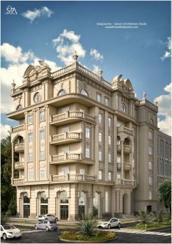 Neo Architecture, Architecture Neoclassical, Classic Residential Building, New Classical Architecture, Hotel Design Architecture, Classic Facade, Hotel Facade, Exterior Facade, House Concept