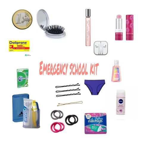 School Emergency Kit, School Kit, Emergency Kit, School Library, School College, Glow Up?, School Year, Back To School, Train