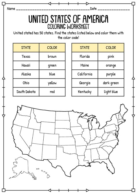 Social Studies Worksheets For 3rd Grade, Learning The States Worksheets, Teaching The States Of America, Midwest States And Capitals Worksheets, Regions Of The United States Activities, 50 States Unit Study, Learning States, United States Geography, Classroom Jobs Display