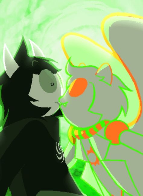 OMG THAT KISS THOUGH!!! (Homestuck update) Homestuck Scenes, Davepetasprite X Jade, Jade X Davepeta, Jade Harley, Dave Strider, Kiss Gif, Homestuck Characters, Demon Days, Everything Now