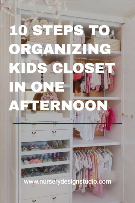 Just one afternoon is all it takes to organizing the kids closet. Our fool-proof, step-by-step guide will show you how to easily organize the kids closet for good. That means, you will always know the location of your daughters favorite sweater, or your sons prized romper. So let's get started and find the secrets to an organized kids closet. Organize Kids Closet, Closet Organization Ideas Kids, Kids Closet Ideas, Kids Closet Organization Ideas, Organisation Inspiration, Kids Shoe Organization, Toddler Closet Organization, Girls Closet Organization, Kids Closets