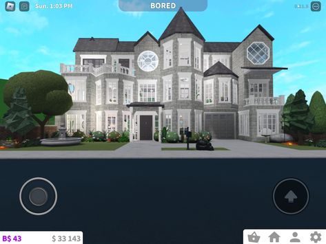 My house in bloxburg lol Modern House Colors, Bloxburg Cottage, House Roof, House On A Hill, Roof, House Colors, Modern House, Castle, Cottage