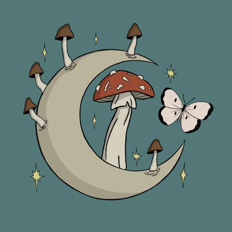 #cottagecore #illustration #art #cottagecoreart Cottagecore Cute Art, Cottage Core Mushroom Drawing, Cottage Core Things To Draw, Cottage Core Art Aesthetic, Mushroom Core Drawing, Mushrooms Astethic, Mushroom Astethic Drawing, Cottage Core Art Drawings, Mushroom Astethic Wallpaper