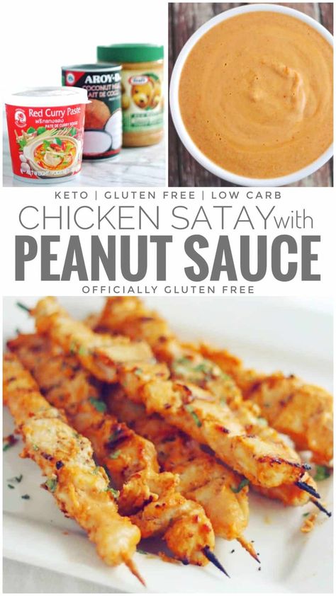 Keto Chicken Satay With Peanut Sauce, Keto Chicken Satay, Keto Satay Sauce, Keto Sauce For Chicken, Keto Satay Chicken, Keto Chicken Skewers, Keto Peanut Sauce, Keto Blackstone, Peanut Chicken Satay