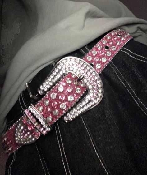 Belts Aesthetic, 2000s Clothing, Y2k Belt, Bling Belts, Beautiful Closets, Hello Kitty Jewelry, Y2k Accessories, Swag Girl Style, Rhinestone Belt