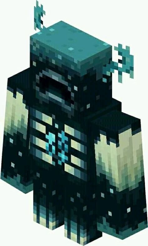 Warden Minecraft, Minecraft Warden, Minecraft Pack, Herobrine Wallpaper, Minecraft Stickers, Iron Golem, Minecraft Drawings, Minecraft Mobs, Kang Yeo-sang