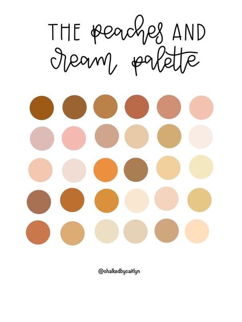 Procreate Palettes, Peach Cream, Palette Art, Peaches And Cream, Pastel Colour Palette, Peaches N Cream, Color Palette Design, Color Psychology, Procreate App