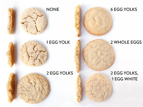 Cookie Recipes Without Eggs, Cake Recipes Without Eggs, Chewy Sugar Cookie Recipe, No Egg Cookies, Chewy Sugar Cookies, Baking Science, Clam Recipes, Cookie Cake Recipe, Easy Sugar Cookies