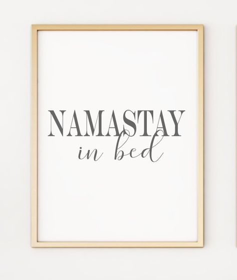 Typography Black And White, Bed Grey, Namastay In Bed, A4 Poster, Grey Bedding, Unframed Prints, Poster Print, Framed Prints, Poster Prints