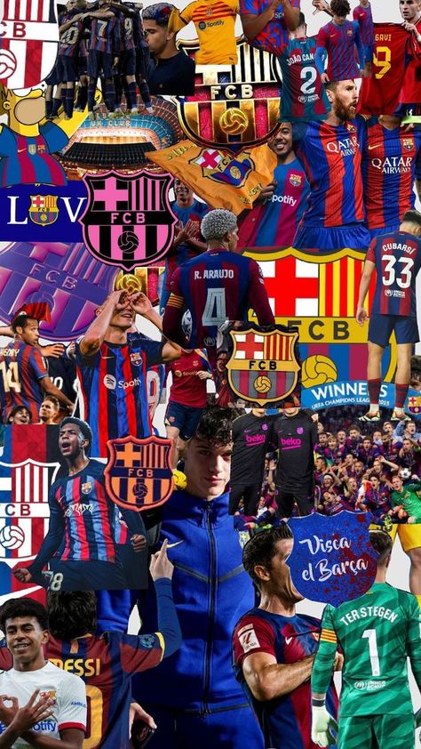 Barcelona Wallpapers, Fc Barcelona Players, Barcelona Aesthetic, Iphone Wallpaper Earth, Barcelona Shirt, Fcb Barcelona, Cr7 Vs Messi, Fc Barcelona Wallpapers, Barcelona Team