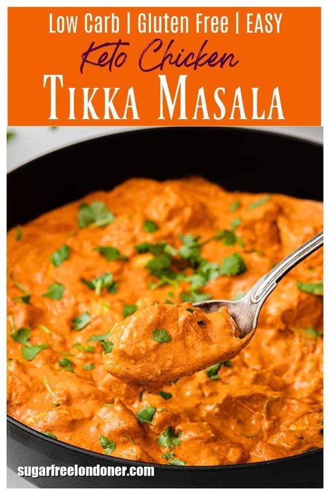 Ketobiotic Recipes, Keto Chicken Tikka Masala, Chicken Tiki Masala, Keto Indian Food, Lowcarb Meals, Nugget Recipes, Tikki Masala, Keto Mashed Cauliflower, Indian Chicken Dishes