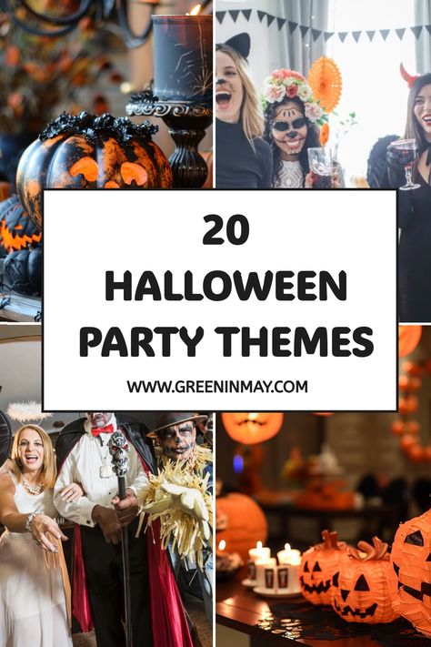 Are you ready to take your Halloween festivities to an extraordinary level? This ultimate guide to Halloween party themes is your guide to hosting an unforgettable event Halloween Themes For Work, Themed Halloween Party, Party Themes Ideas, Halloween Themed Party, Halloween Theme Party, Party Theme Ideas, Pumpkin Carving Contest, Pumpkin Carving Party, Fairytale Party