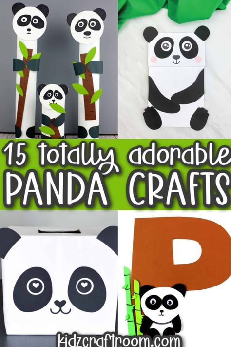 Get ready for some adorable crafting fun with these panda bear-themed projects for kids! From fuzzy pom-pom pandas to paper plate masks, these DIY crafts are perfect for sparking creativity and learning about these beloved black and white bears. Whether it's a rainy day activity or a themed party, these ideas will have your little ones roaring with excitement! Panda Crafts For Toddlers, Panda Bear Activities, Panda Crafts Preschool, Panda Party Games, Panda Crafts For Kids, Panda Template, Panda Bear Crafts, Panda Activities, Panda Crafts