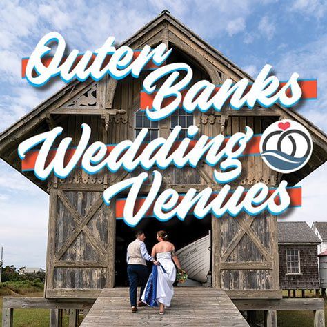 OBX Wedding Venues | Wedding Guide to the Outer Banks Outer Banks Wedding Venues, Outer Banks Wedding Ideas, Obx Weddings, Outer Banks Beach Wedding, Obx Wedding, Outer Banks Beach, Outer Banks Wedding, The Sound Of Waves, Wedding Beach Ceremony