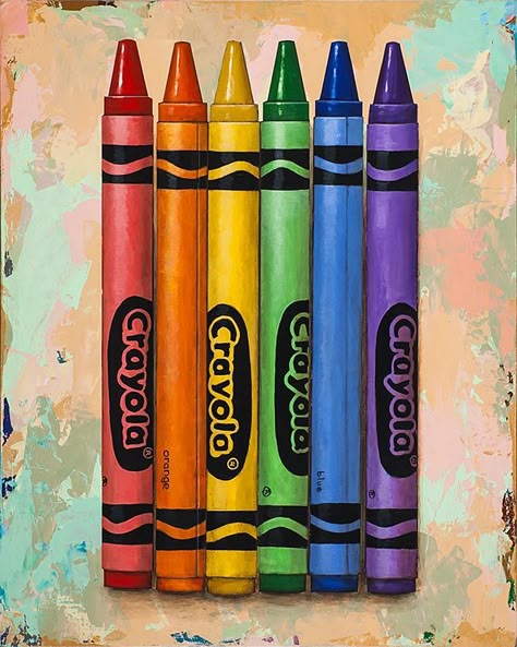 A colorful portrait of Crayola crayons. Crayola Art, Pop Wall Art, Pop Wall, Scrapbook Images, Rainbow Connection, Crayola Crayons, Architecture Tattoo, Crayon Art, Rainbow Colours