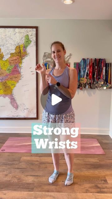 Stephanie Ridgway on Instagram: "Strong wrists are important because we use our hands and arms a lot in daily life. It would be hard to open a jar, pick up a grocery bag, or put something up on a high shelf without any wrist strength.  It’s also difficult to do certain exercises and activities without wrist strength.  Here are a few wrist strengthening exercises that you can add to your daily routine! Try doing 2-3 sets of 8-12 reps of each!  #wriststrength #handstrength #gripstrength #gripstrengthtraining #wristpain" Wrist Strengthening Exercises, Wrist Strengthening, Hand Strengthening Exercises, Wrist Strength, High Shelf, Hand Strengthening, Wrist Exercises, Kettlebell Exercises, Wrist Pain