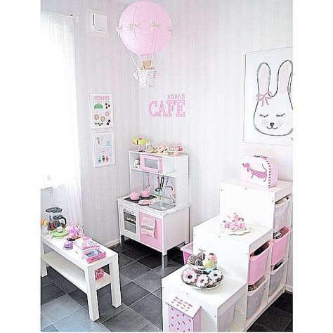 Play Kitchens, Girls Playroom, Toddler Bedrooms, Children's Bedroom, Toy Rooms, Big Girl Rooms, Kids Bedroom Decor, Toddler Room