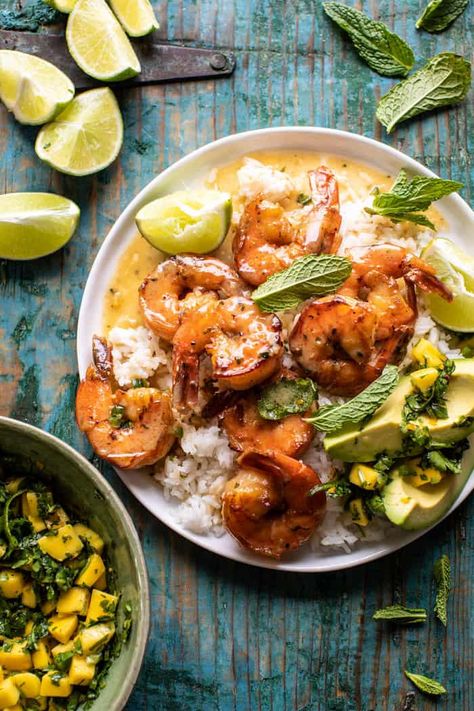 20 Minute Honey Garlic Butter Shrimp | halfbakedharvest.com Shrimp In Coconut Milk, Honey Garlic Butter Shrimp, Shrimp Coconut Milk, Baked Shrimp Recipes, Half Baked Harvest Recipes, Garlic Butter Shrimp, One Skillet, Butter Shrimp, Harvest Recipes