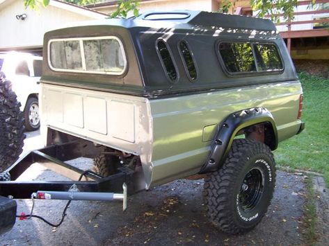 Pickup Bed Camper, 454 Ss Truck, Adventure Bicycle, Delivery Motorcycle, Motorcycle Triumph, Truck Bed Trailer, Truck Conversion, Mini Caravan, Jeep Trailer